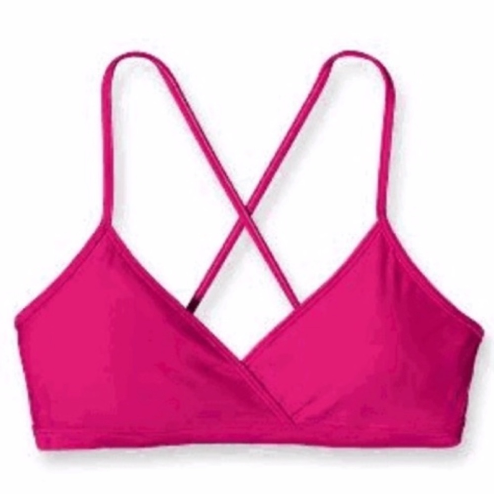 Womens Patagonia solid Kuala top sz L hot pink